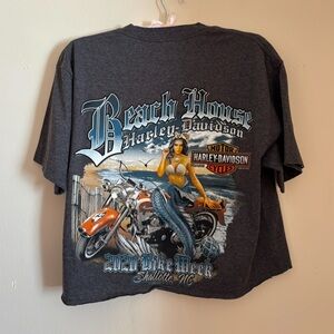 Harley-Davidson Graphic Tee with mermaid